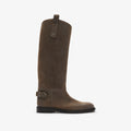 Suede Cavalier Boots