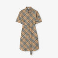 Check Cotton Shirt Dress