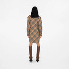 Check Cotton Shirt Dress