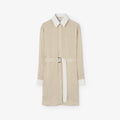 Striped Silk Poplin Shirt Dress