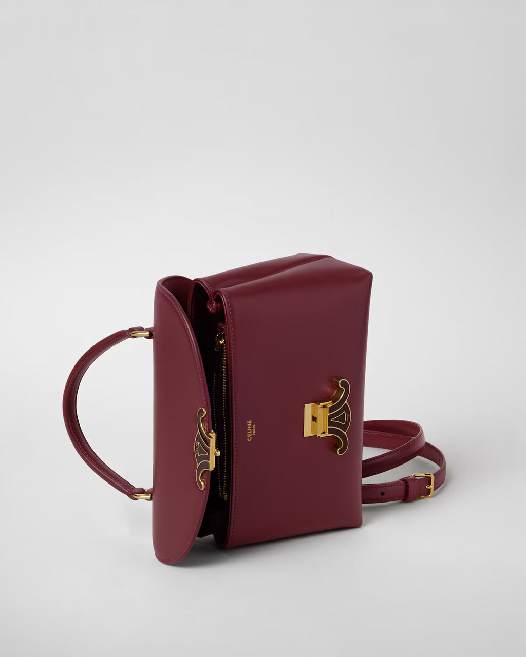 TEEN NINO BAG IN SMOOTH SATINATED CALFSKIN WITH ENAMEL CLOSURE