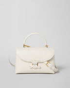 TEEN NINO BAG IN SMOOTH SATINATED CALFSKIN WITH ENAMEL CLOSURE