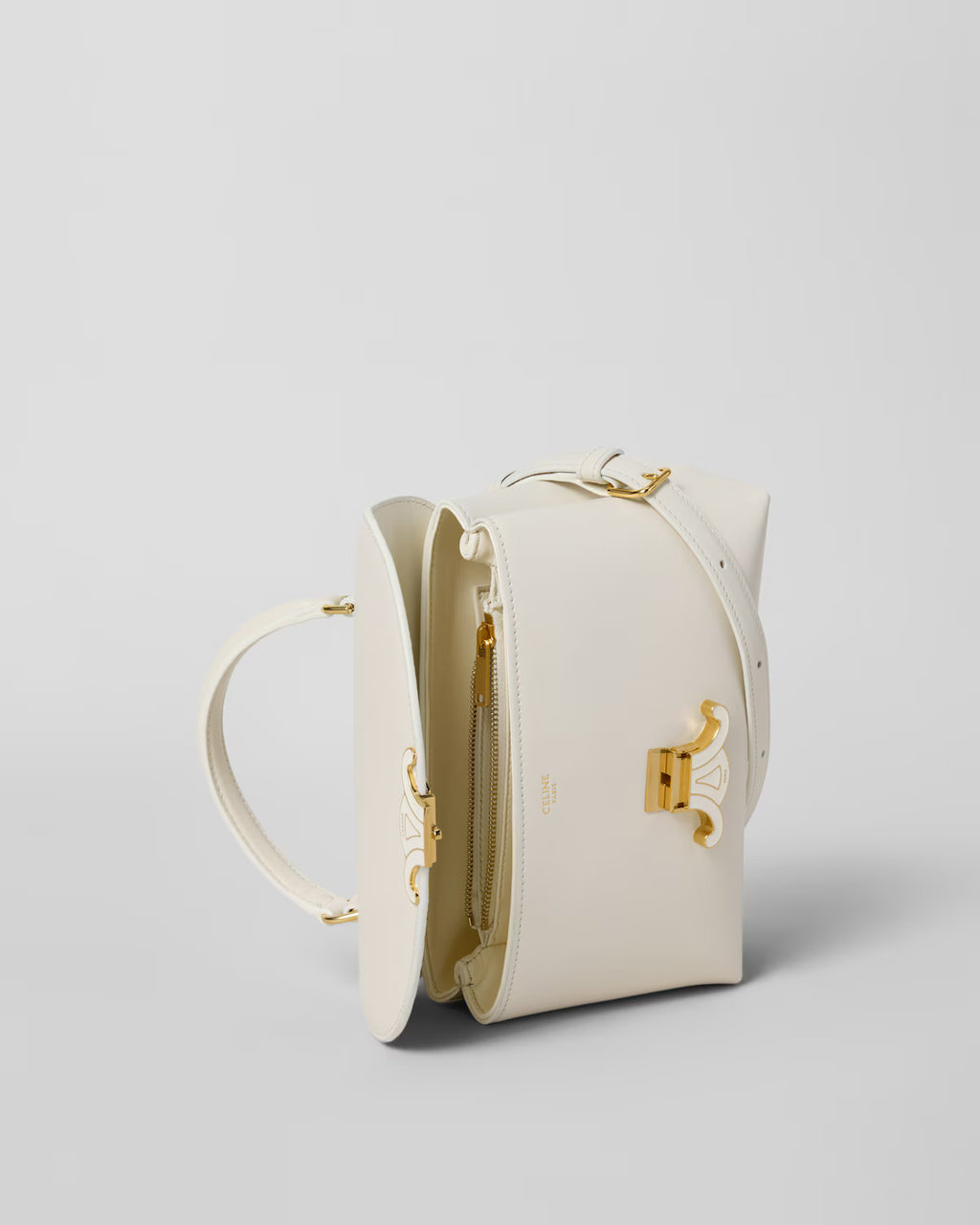 TEEN NINO BAG IN SMOOTH SATINATED CALFSKIN WITH ENAMEL CLOSURE