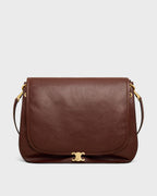 SOFT TRIOMPHE BESACE IN SUPPLE SHINY LAMBSKIN
