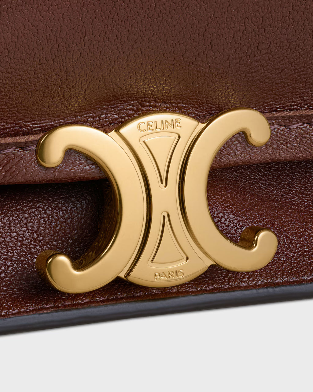 SOFT TRIOMPHE BESACE IN SUPPLE SHINY LAMBSKIN