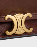 SOFT TRIOMPHE BESACE IN SUPPLE SHINY LAMBSKIN