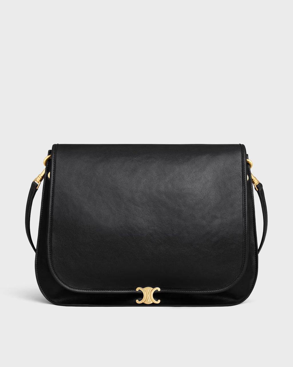 SOFT TRIOMPHE BESACE IN SUPPLE SHINY LAMBSKIN