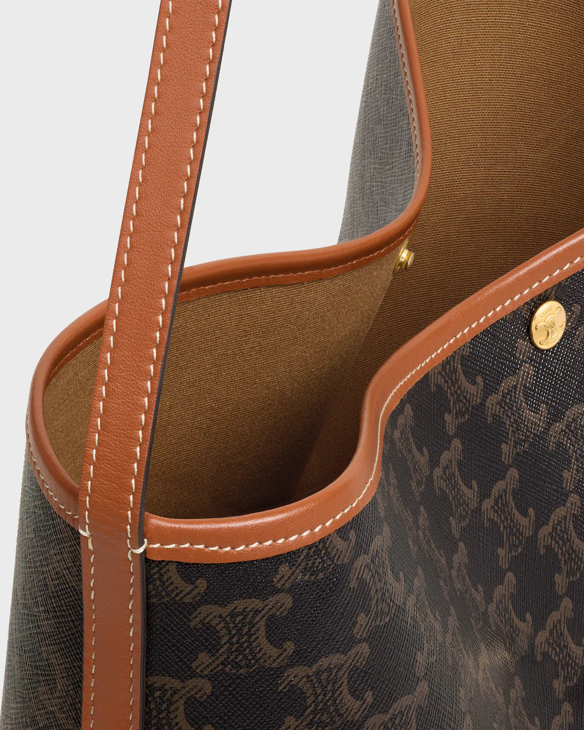 SOFT SHOPPER BAG IN TOILE TRIOMPHE RUNWAY DELUXE