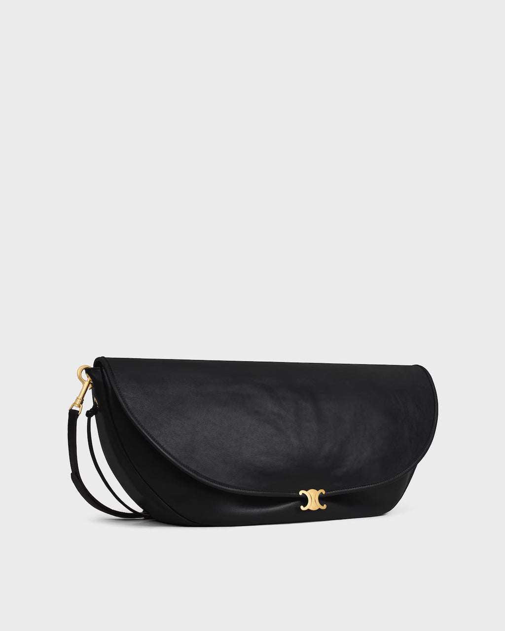 Soft Triomphe Halfmoon IN SHINY LAMBSKIN