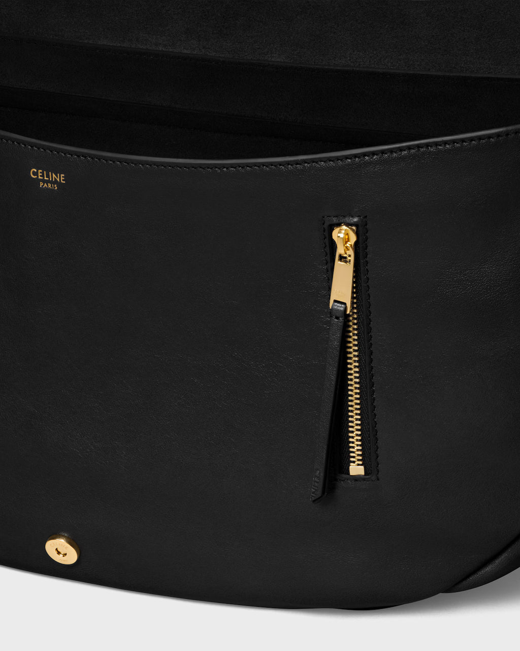 Soft Triomphe Halfmoon IN SHINY LAMBSKIN