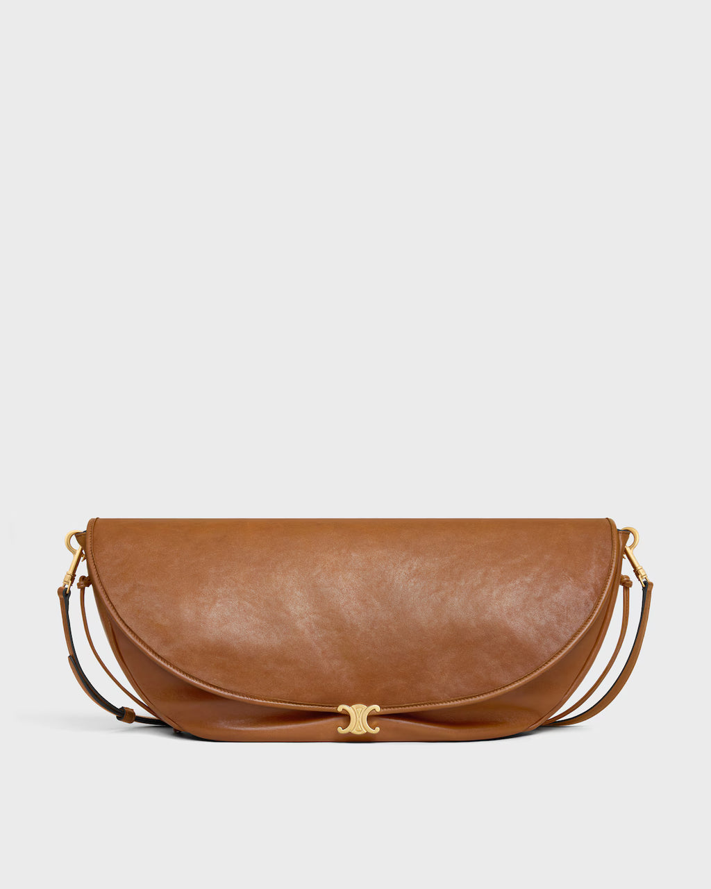 Soft Triomphe Halfmoon IN SHINY LAMBSKIN