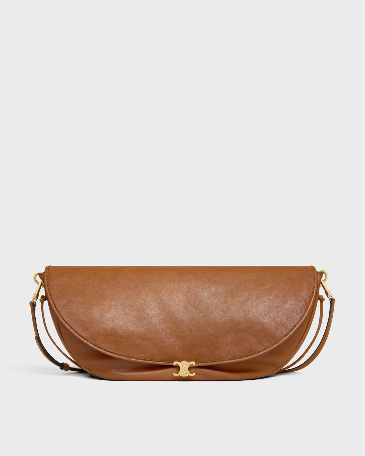 Soft Triomphe Halfmoon IN SHINY LAMBSKIN