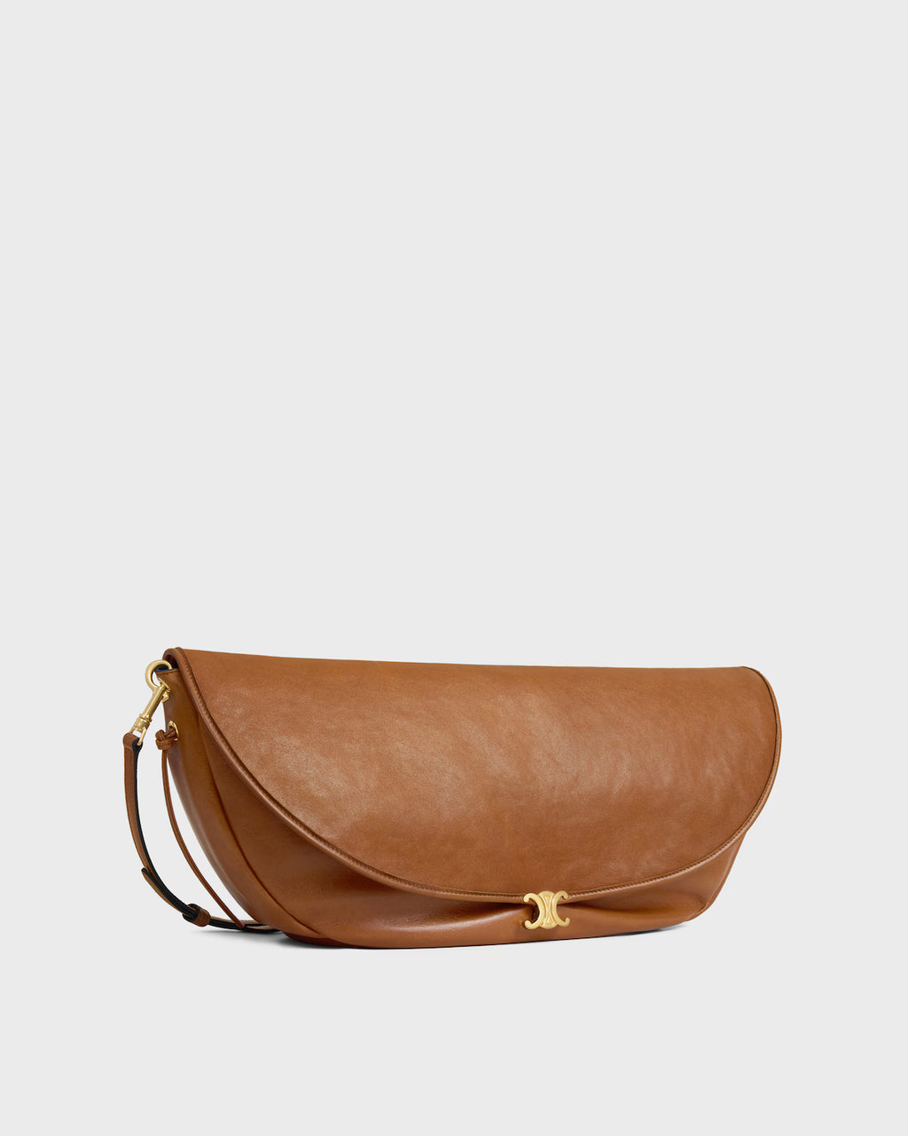 Soft Triomphe Halfmoon IN SHINY LAMBSKIN