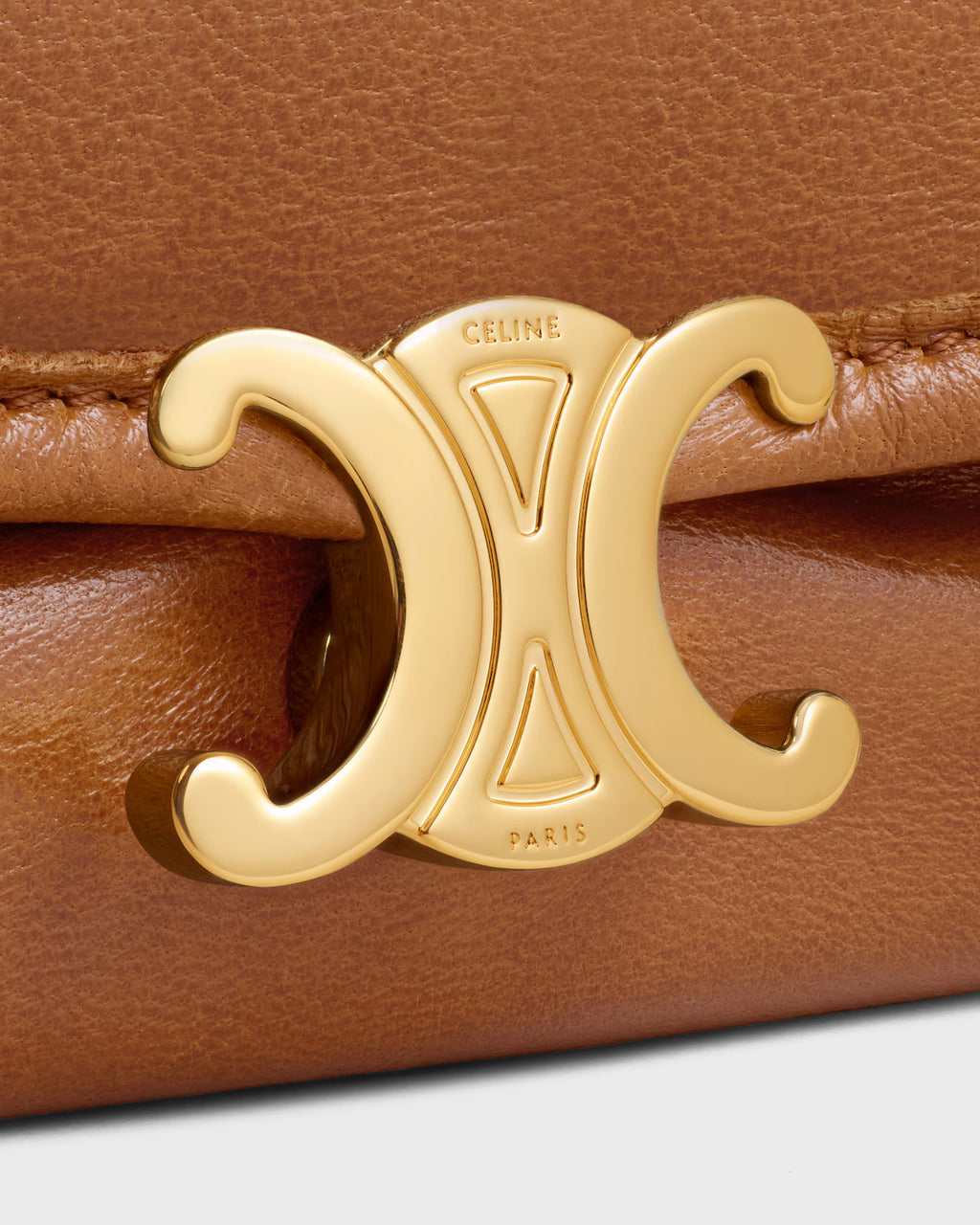 Soft Triomphe Halfmoon IN SHINY LAMBSKIN