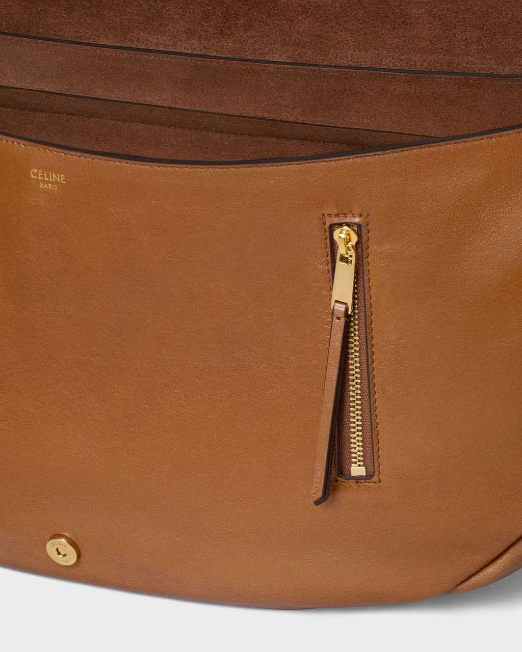 Soft Triomphe Halfmoon IN SHINY LAMBSKIN