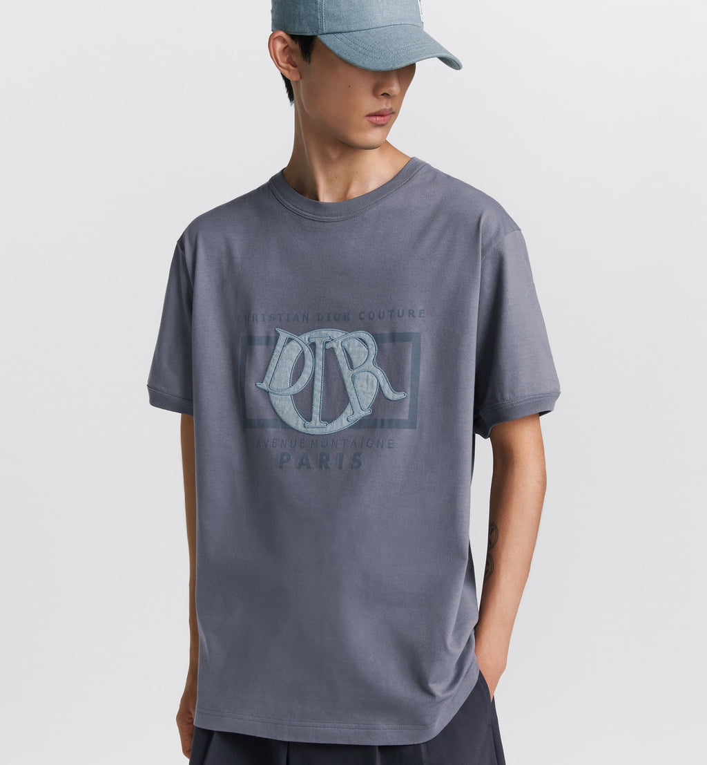 Relaxed-Fit T-Shirt Gray Cotton Jersey