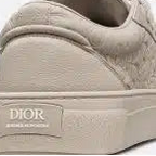 Beige Grained Calfskin and Beige Dior Gravity Leather