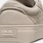 Beige Grained Calfskin and Beige Dior Gravity Leather