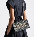 East-West Dior Book Tote with strap
