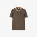 Check Collar Cotton Polo Shirt RUNWAY DELUXE