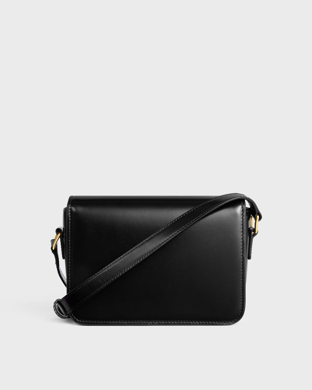 TEEN TRIOMPHE BAG IN SHINY CALFSKIN WITH ENAMEL CLOSURE RUNWAY DELUXE