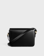 TEEN TRIOMPHE BAG IN SHINY CALFSKIN WITH ENAMEL CLOSURE RUNWAY DELUXE