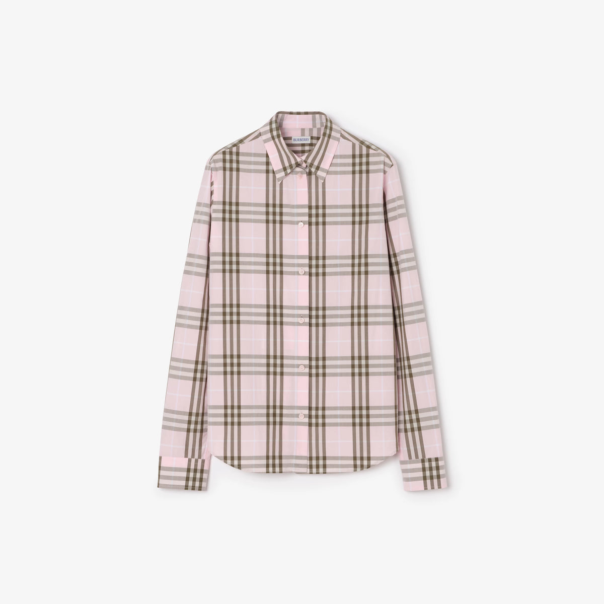 Classic Fit Check Cotton ShirtPrice undefined Mallow pink RUNWAY DELUXE
