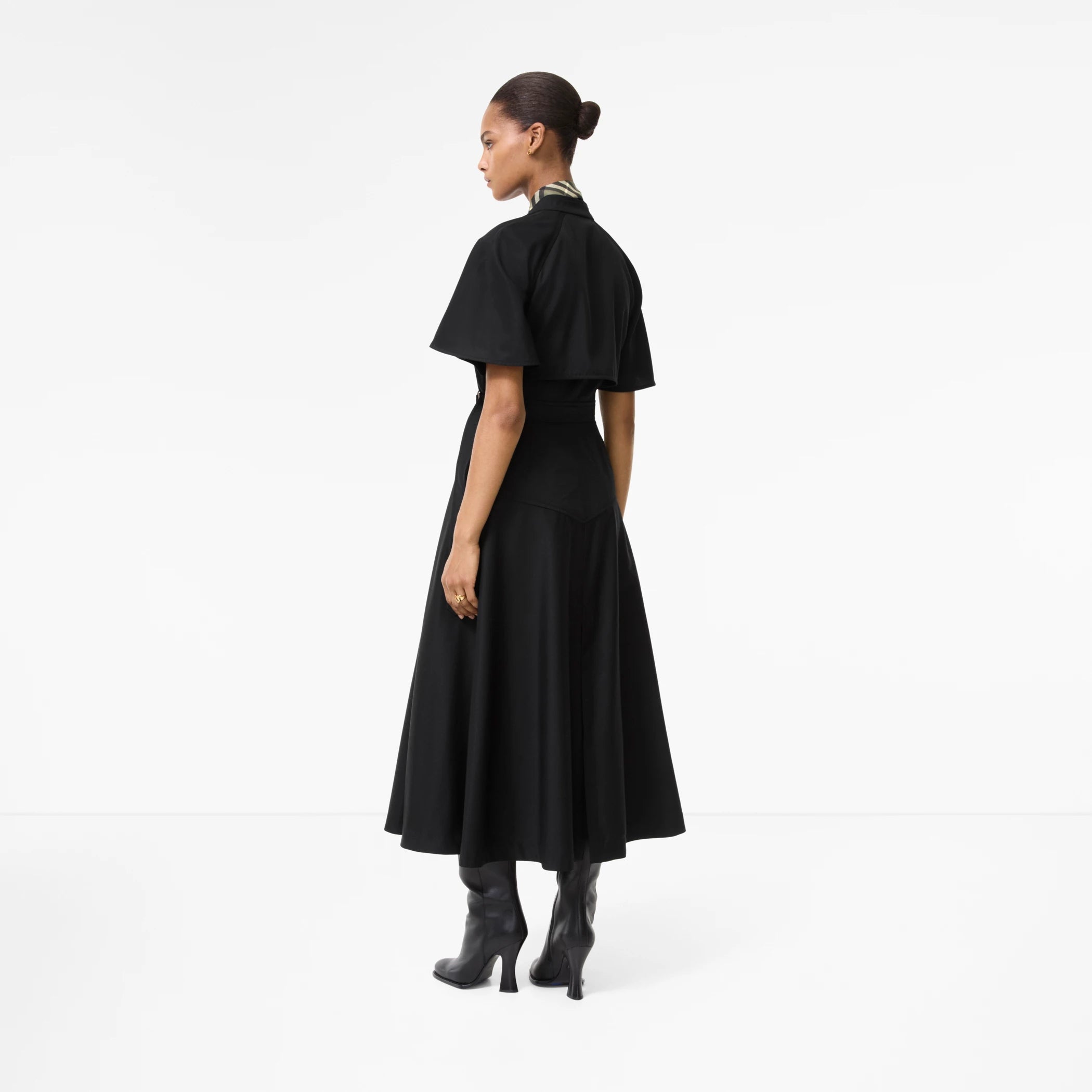 Wool Twill Wrap Dress