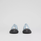 Burberry Logo Print Two-Tone Gabardine Sneaker