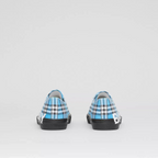Burberry Logo Print Two-Tone Gabardine Sneaker