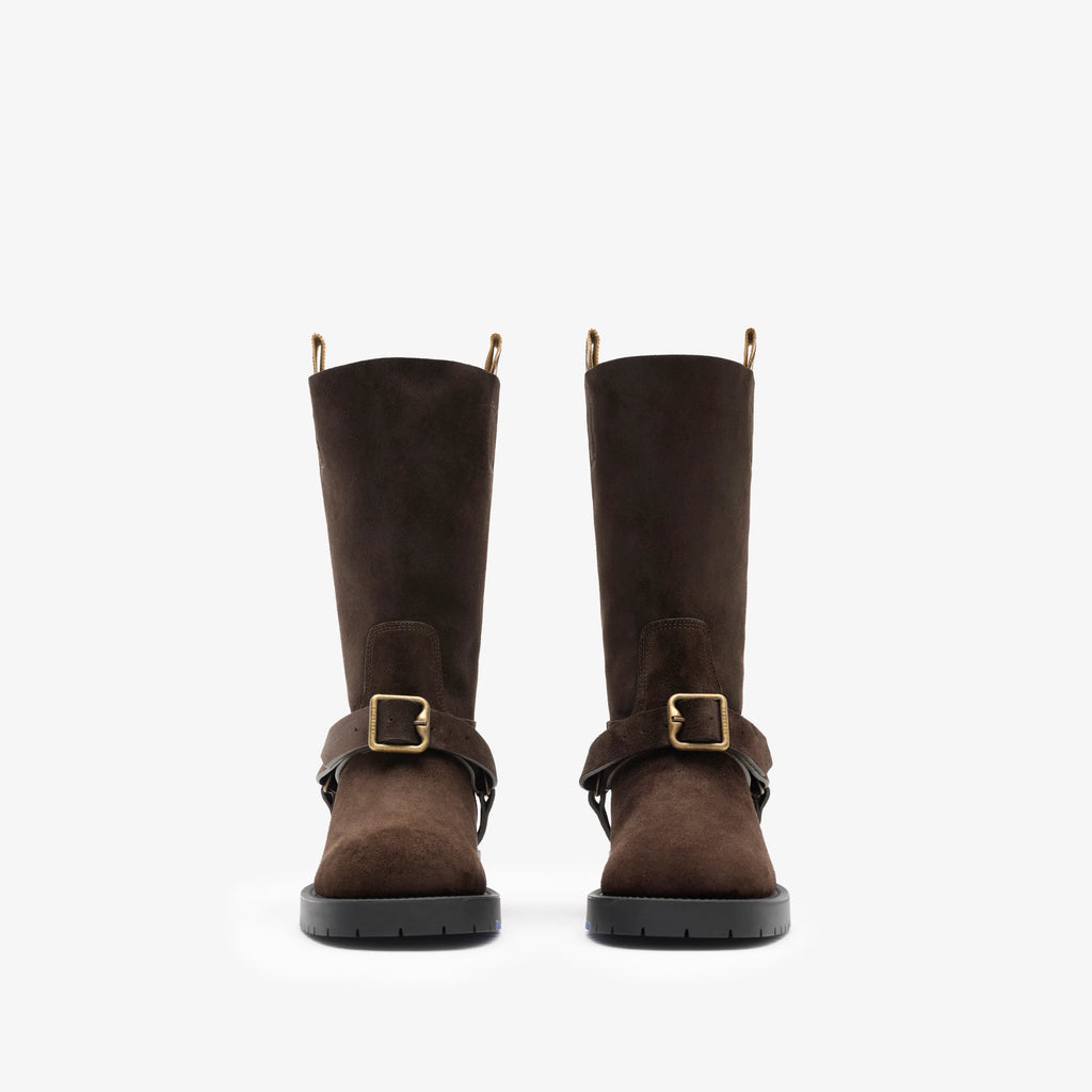 Leather Soft Saddle Low Boots