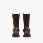 Leather Soft Saddle Low Boots