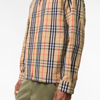 Check Cotton Linen Overshirt RUNWAY DELUXE