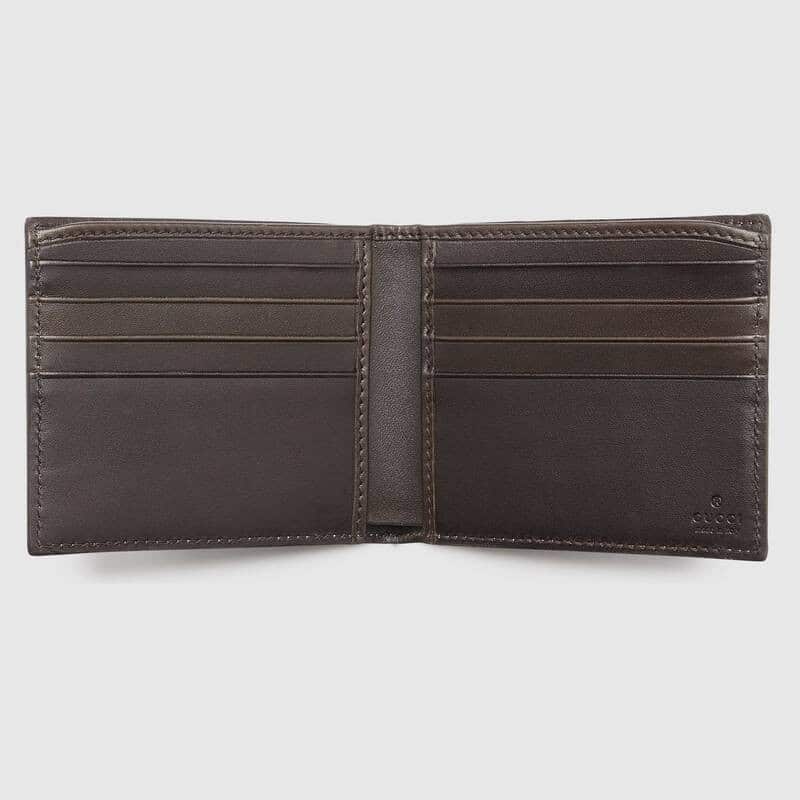 Gucci Web with Bee Embroidery Wallet
