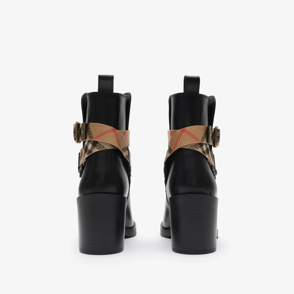 Leather Huntley Heel Boots