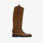 Suede Cavalier Boots