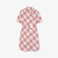Check Cotton Shirt Dress