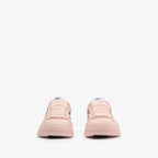 Leather and Check Terrace Sneakers