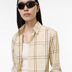 Classic Fit Check Cotton ShirtPrice undefined New In Yarn beige RUNWAY DELUXE