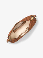 Nolita Medium Hand-Woven Suede Shoulder Bag RUNWAY DELUXE