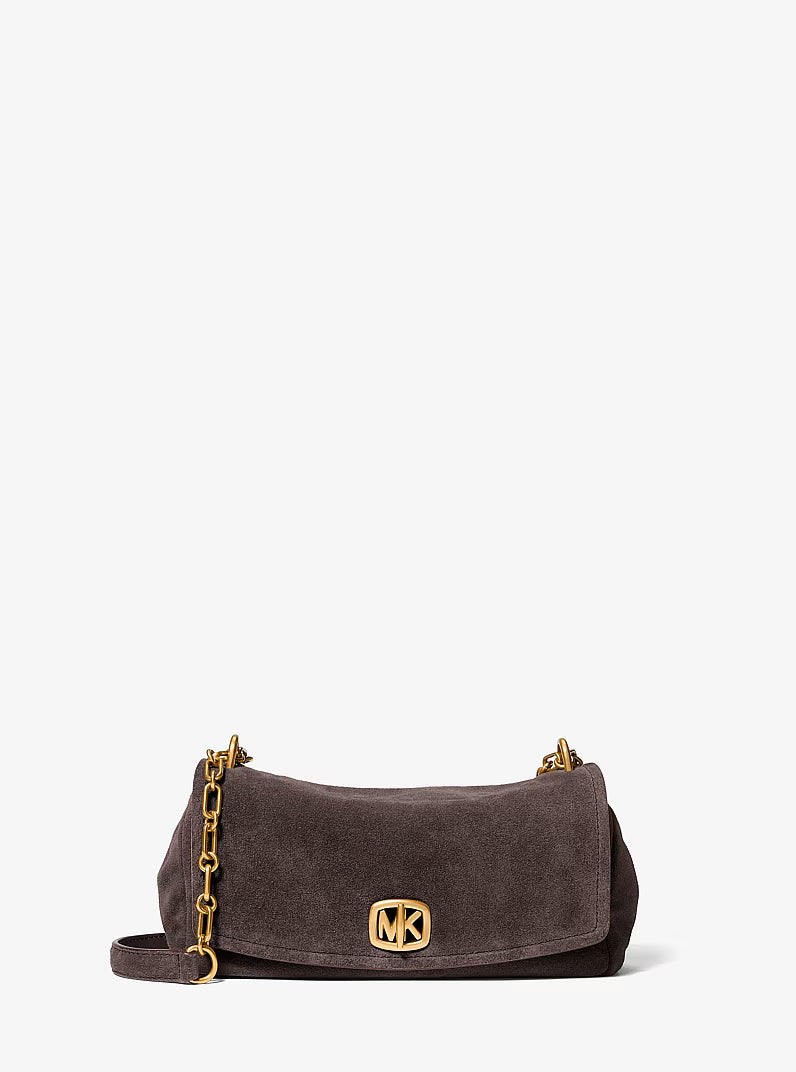 Bryant Small Suede Convertible Shoulder Bag RUNWAY DELUXE