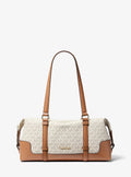 Teddi Large Signature Logo Shoulder Bag RUNWAY DELUXE