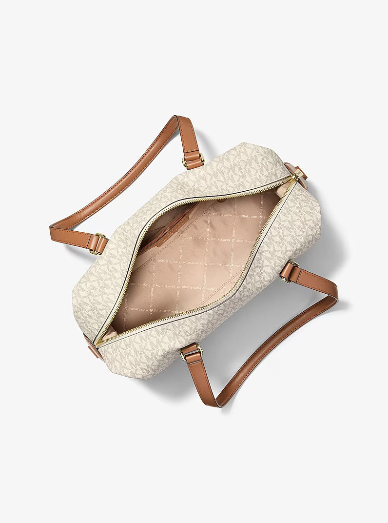 Teddi Large Signature Logo Shoulder Bag RUNWAY DELUXE