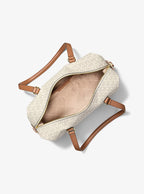 Teddi Large Signature Logo Shoulder Bag RUNWAY DELUXE