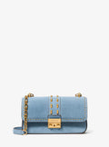 Tribeca Small Studded Suede Shoulder Bag RUNWAY DELUXE