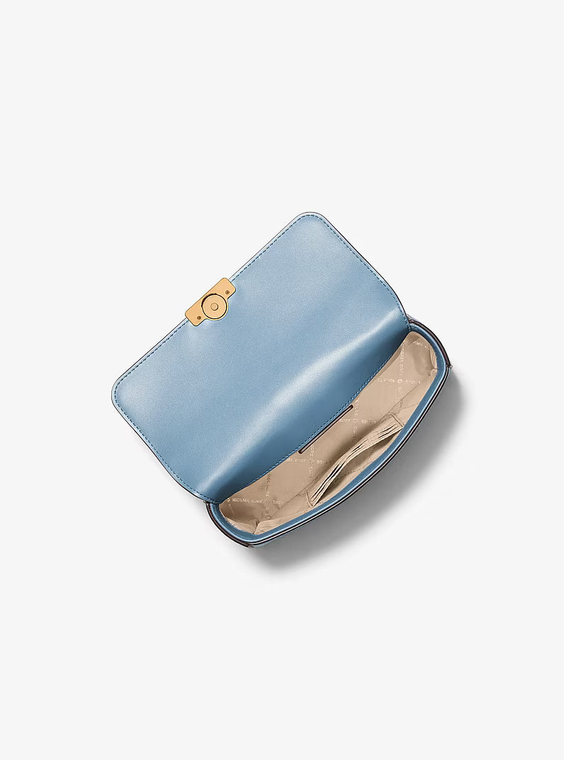 Tribeca Small Studded Suede Shoulder Bag RUNWAY DELUXE