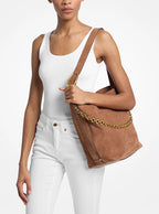 Nolita Large Suede Bucket Tote Bag RUNWAY DELUXE