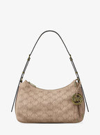 Nolita Medium Whipstitched Logo Leather Shoulder Bag RUNWAY DELUXE