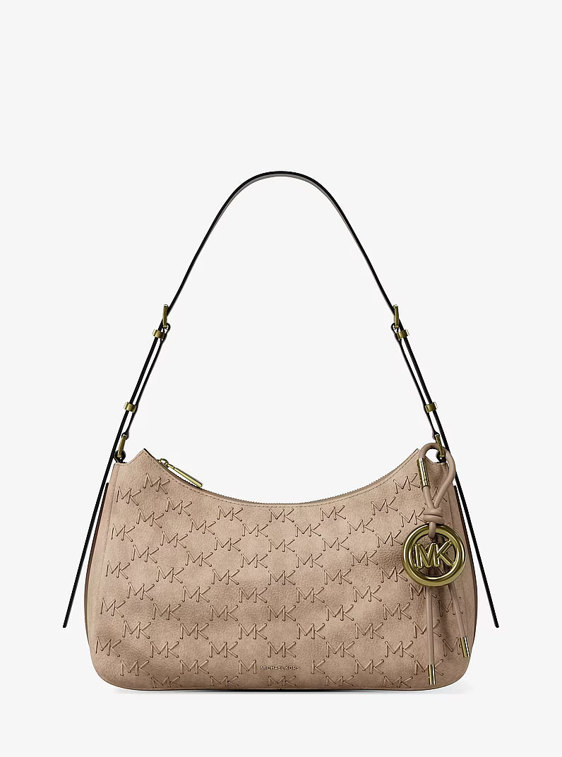Nolita Medium Whipstitched Logo Leather Shoulder Bag RUNWAY DELUXE