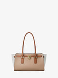 Hamilton Small Color-Blocked Leather Satchel RUNWAY DELUXE